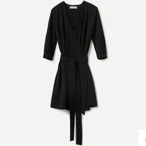 Everlane Japanese GoWeave Mini Wrap Dress
